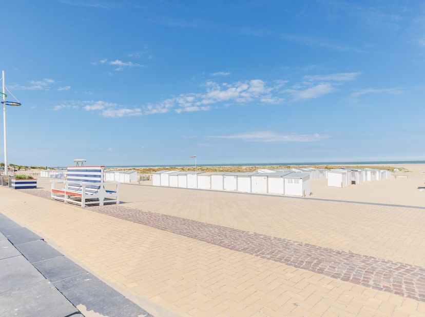 ZEEBRUGGE - STARTPRIJS  MODERN gelijkvloers appartement vlakbij ZEEDIJK en STRAND. PRAKTISCH ingedeeld : zonnige leefruimte met ingerichte open keuken