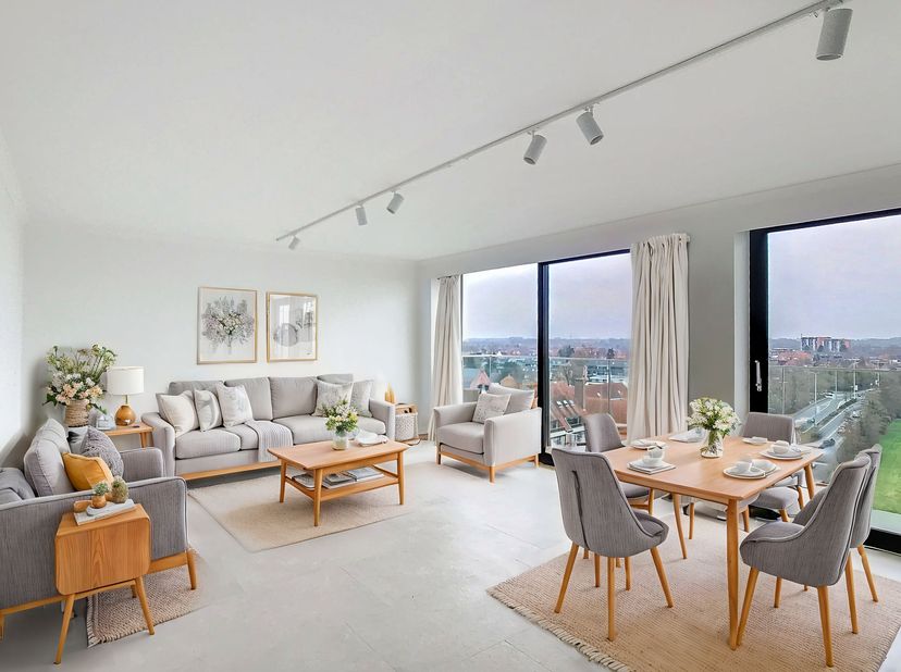 Cet appartement rénové à louer est situé à l&#039;hippodrome de Waregem, à proximité du centre et des principales routes d&#039;accès. Il dispose de deux chambr