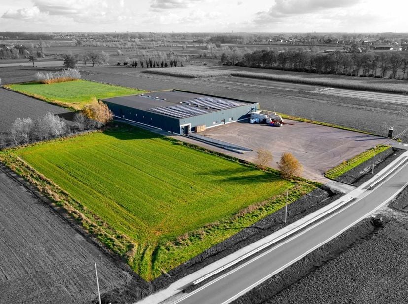 Nieuwe inplanting (bouwjaar 2017) van een industrieel gebouw voor para-agrarische doeleinden.&lt;br /&gt;
Deze vestiging van champignonbedrijf is te koop we