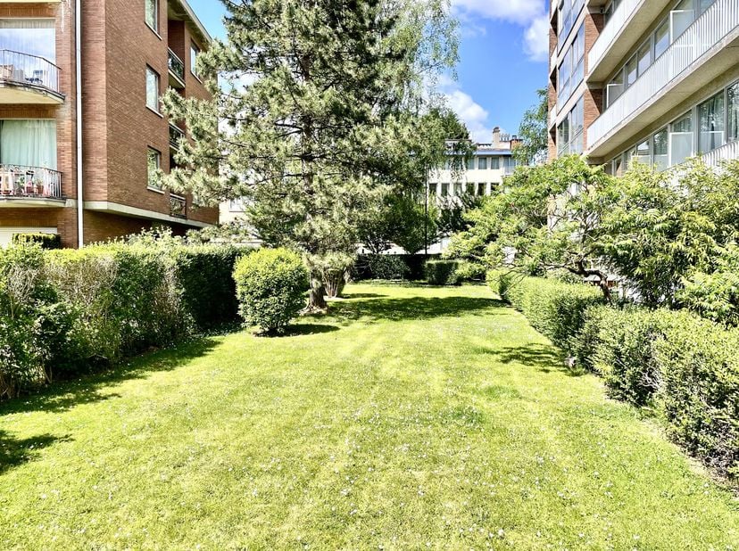 Trianon Invest presenteert dit prachtige appartement, ideaal gelegen in de gewilde wijk Solbosch, vlakbij het kerkhof van Elsene en de ULB. Dit appart