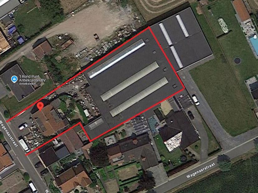 Te Huur Beveren-Leie&lt;br /&gt;
Magazijn  van 1380m² met woonst&lt;br /&gt;
Hoogte bij benadering 3m, garage en kantoorruimte met sanitaire cel.&lt;br /&gt;
Discreet g