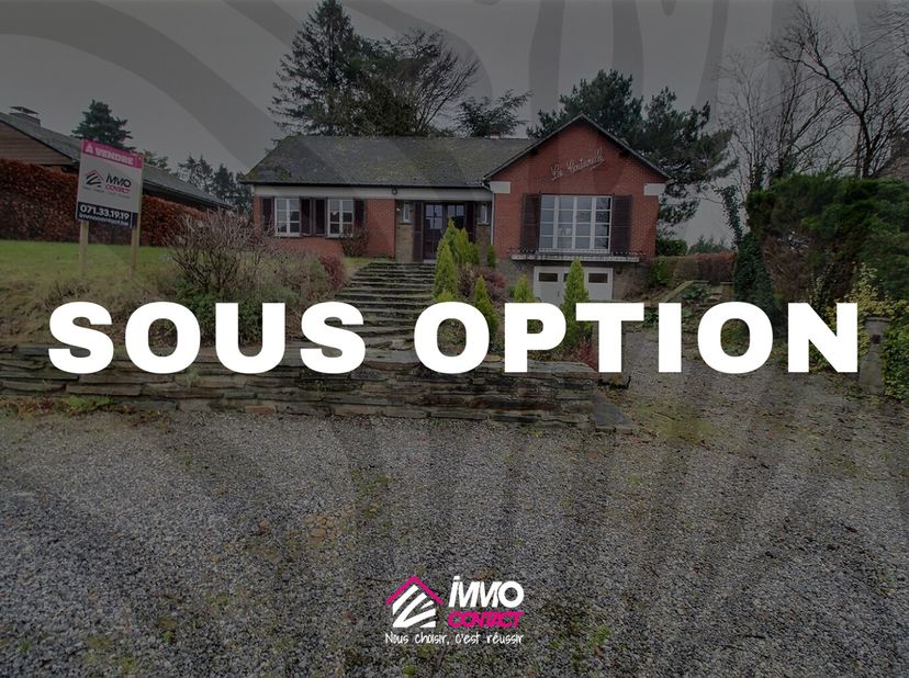 OPTION!!!&lt;br /&gt;
Belle maison 4 façades située dans le chouette village de Thy-le-château :&lt;br /&gt;
Maison plain pied.&lt;br /&gt;
La maison est composée d&#039;un