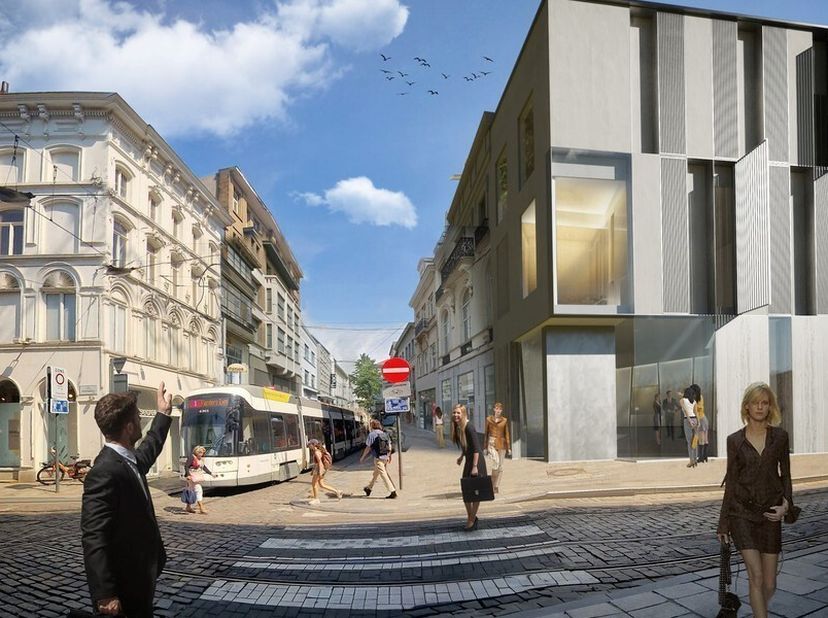 225m² kantoorruimte met klein terras op 2de verdieping&lt;br /&gt;
Ligging: hartje Gent, met bus- en tramhalte aan het pand en afrit E17/E40 op 3km&lt;br /&gt;
Sp