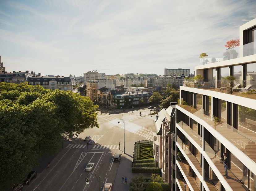 Vaneau Lecobel a le privilège de vous présenter ce magnifique appartement 3 chambres de ± 184 m² au 6e étage du tout nouveau projet Â Metropolitan Â,