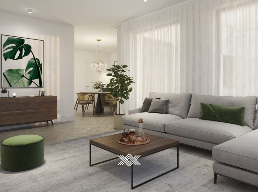 Landbergh infomoment: Bezoek de werf elke woensdag tussen 15u en 18u.&lt;br /&gt;
&lt;br /&gt;
Dit doorzon appartement van 99m² beschikt over een inkomhal met een