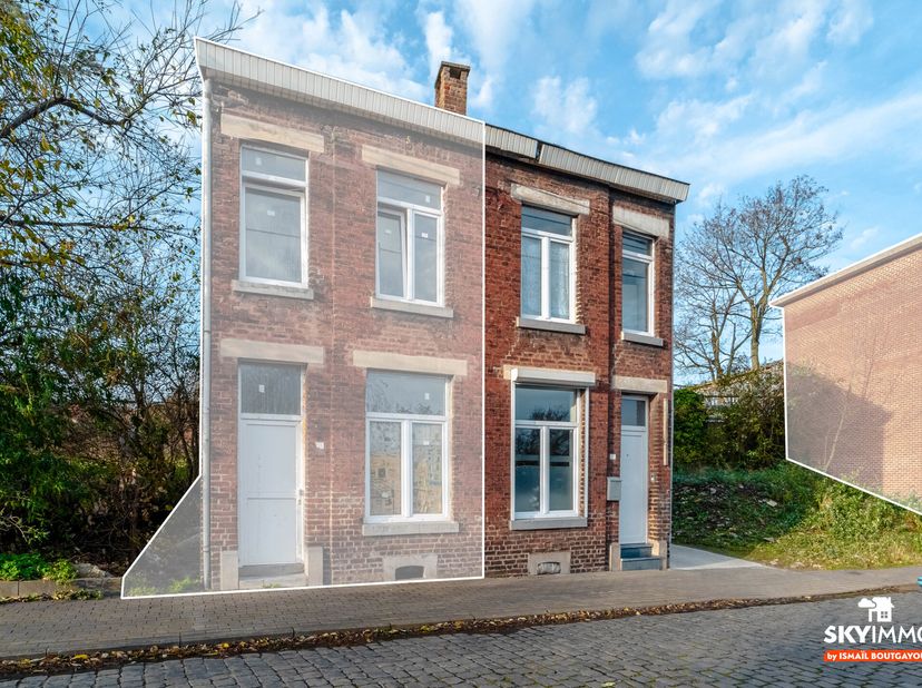L&#039;agence SKYIMMO à le plaisir de vous proposer cette jolie maison, 3 chambres entièrement rénovée avec jardin à Liège&lt;br /&gt;
AU RDC : Salon (27) - Cuis