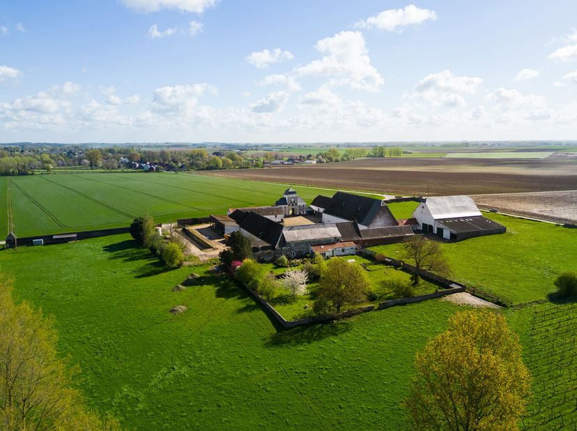 PERWEZ - Thorembais-les-Béguines magnifique DOMAINE historique (4296 m² sur un terrain de plus de +/-158 hectares) sise dans un domaine agricole qui i