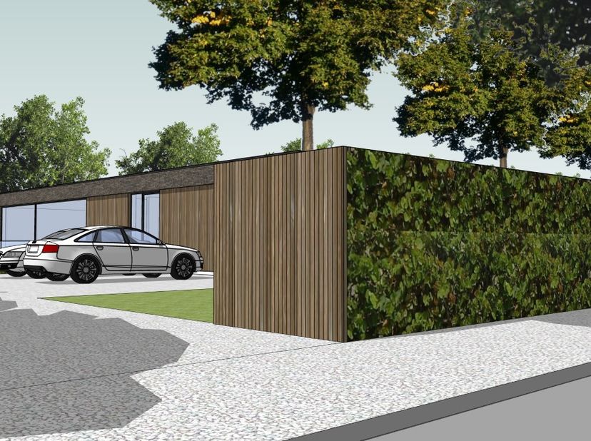 Nieuw te bouwen sublieme moderne woning met zicht op natuurgebied en tevens op een commerciële ligging.&lt;br /&gt;
&lt;br /&gt;
Op een lot van 3.542 m² wordt een
