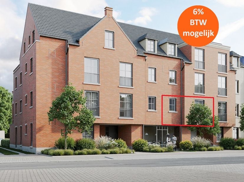 ‘DE VOORBURG’ - Stijlvol wonen op een toplocatie in Laakdal&lt;br /&gt;
&lt;br /&gt;
APPARTEMENT 1.3&lt;br /&gt;
Nieuwbouwappartement met terras en groen dak&lt;br /&gt;
Inde