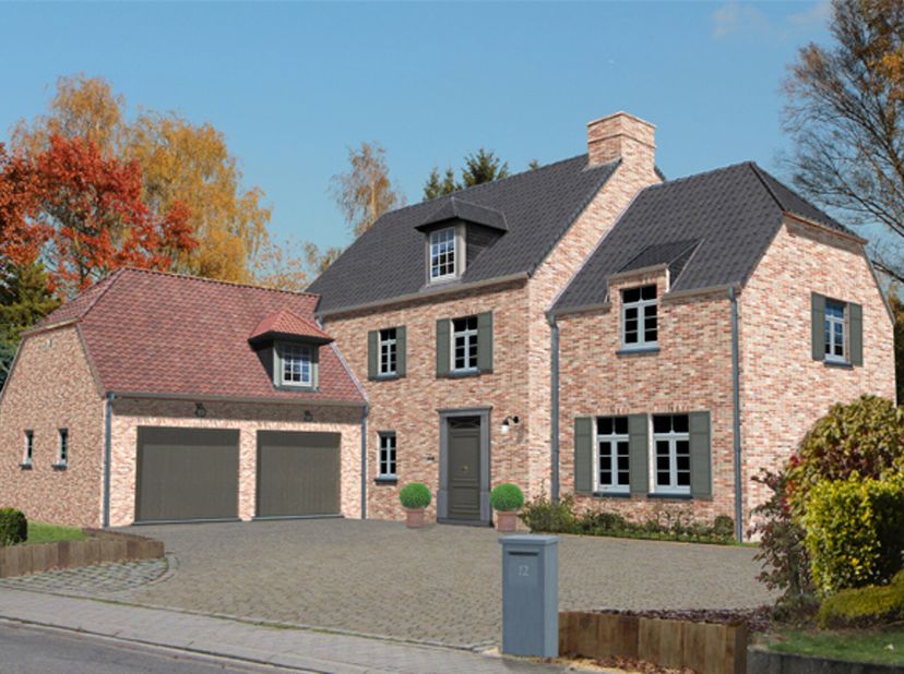 Nieuwbouw 4 gevel villa, bijna energieneutrale woning op een perceel bouwgrond van 31,25 are, gelegen aan het prachtige Buggenhoutbos, op een zucht va