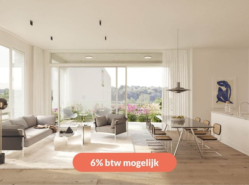 BEN-appartement met 3 slaapkamers en 99m² ruimte (+ 24m² terras) op de hoogste verdieping.&lt;br /&gt;
&lt;br /&gt;
Oplevering dit jaar! LAATSTE KANS 6% BTW TARIE