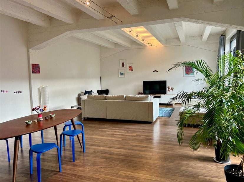 Deze uiterst ruime loft met een bewoonbare oppervlakte van maar liefst 180 m² is gelegen op de tweede verdieping van een statig appartementsgebouw in