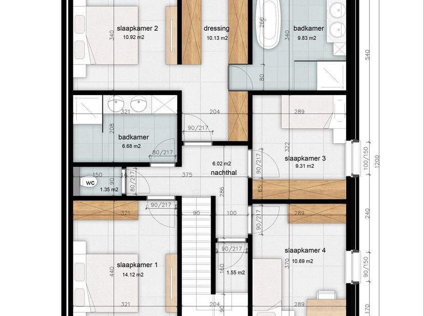 Deze halfopen nieuwbouwwoning op een perceel van 356 m² biedt een uitzonderlijke bewoonbare oppervlakte van maar liefst 274,6 m²  een perfecte match v