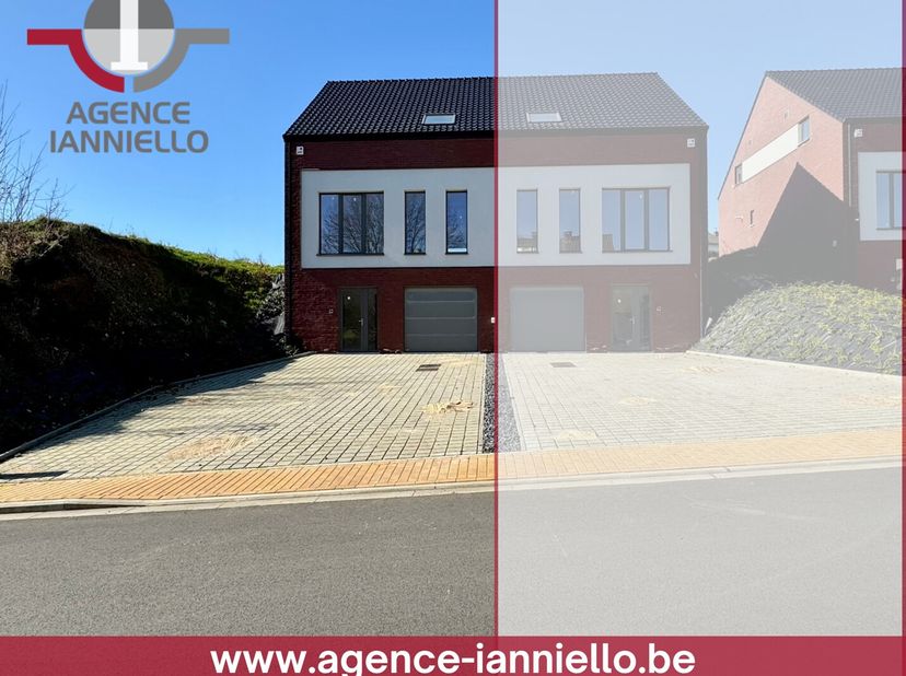 Proche des axes autoroutiers tout en étant implantée dans un quartier résidentiel, cette habitation nouvellement construite vous séduira par ses atout