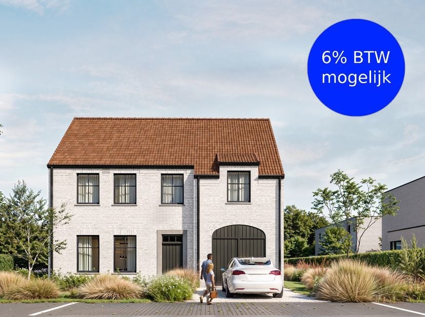Deze nieuwbouwvilla is gelegen langs de Oude Weg in Zulte.De woning geniet van zeer veel ruimte, mooie tuin en hoogwaardige afwerking in landelijke st