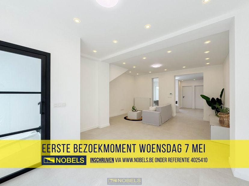 Eerste bezoekdag woensdag 7 mei! Inschrijven kan via www.nobels.be onder referentienummer 4025410.&lt;br /&gt;
&lt;br /&gt;
Uiterst gunstig gelegen volledig geren