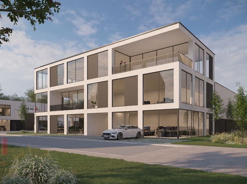 Bâtiment industriel récent comprenant 758 m² d&#039;espace de stockage, 909 m² de bureaux et 110 m² de terrasses ensoleillées à vendre, idéalement situé à
