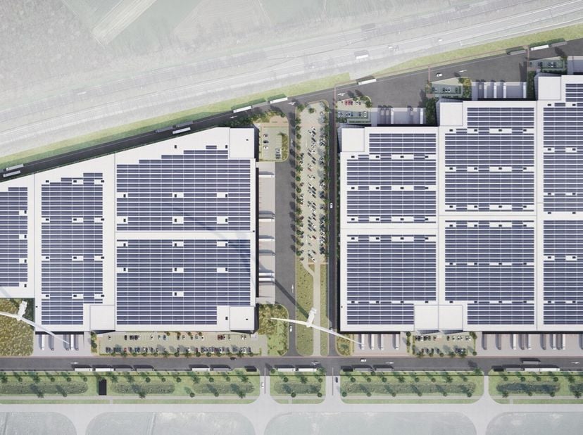 Cet entrepôt à Péruwelz (Belgique) propose des surfaces modulables de 9 000 m² à 110 000 m², avec un accès direct aux autoroutes E42 (Tournai-Liège) e