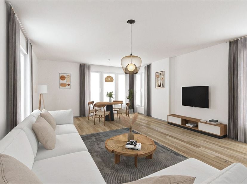 Nog verder af te werken gelijkvloerse woning met 3 slaapkamers in een rustige omgeving&lt;br /&gt;
Ligging :&lt;br /&gt;
+ Gelegen in een rustige wijk met enkel d