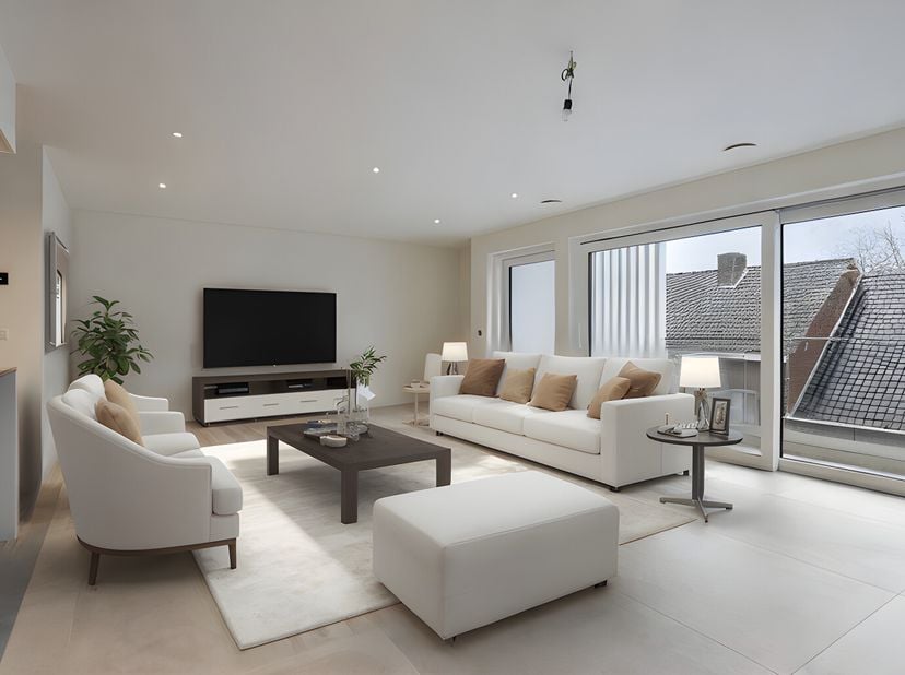 Découvrez le confort et le luxe de ce bel appartement neuf de deux chambres, situé sur la Yeperstraat, dans le centre de Poperinge. Ce bel appartement