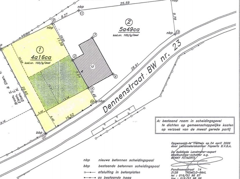 Landelijk gelegen perceel bouwgrond voor halfopen bebouwing op een terrein van 4a16ca te Bekkevoort. Geschikt voor de bouw van een ééngezinswoning met
