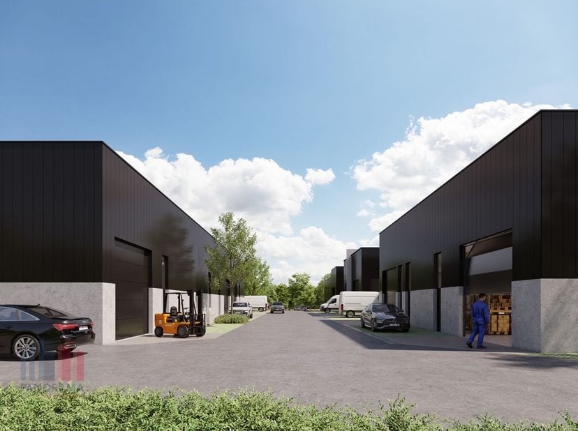 Nieuwbouw KMO-unit met een oppervlakte van 127 m² en 1 privatieve parkeerplaats te koop. De unit maakt deel uit van een bedrijvenpark bestaande uit 23