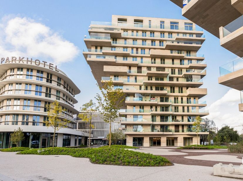 Appartement unique et économe en énergie avec une chambre à coucher à louer à Waregem  Â Résidence Waterfront Ascot Â Disposition : Vous entrez dans l