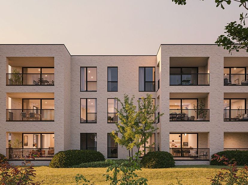 App. 00.01: Dit gelijkvloers appartement in moderne stijl heeft 2 slaapkamers en een bewoonbare oppervlakte van +/- 97 m². Dit appartement is gelegen
