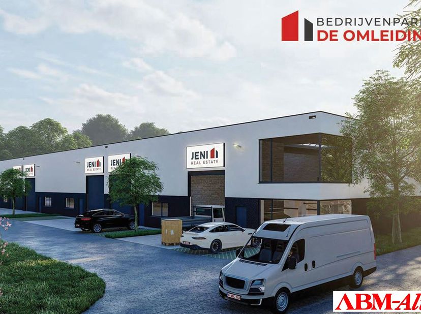 Deze KMO-Unit heeft een oppervlakte van 240m2 met een sectionaalpoort met een breedte van 4m en hoogte 4,5m.Er is ook een aparte toegangsdeur en een r