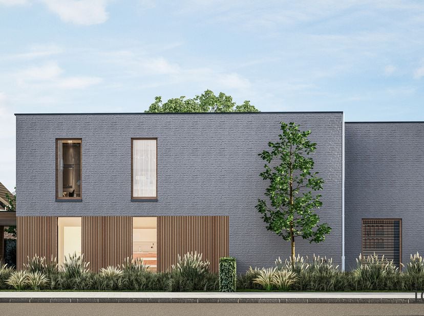 Lot 8 in Hof ter Laak combineert moeiteloos klassieke en moderne architectuur. De ruwbouwfase is voltooid, en de woning is klaar voor verdere afwerkin
