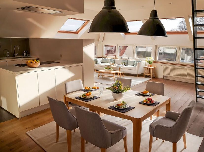 Property One, uw vastgoedpartner in Ukkel, biedt u een prachtig en atypisch penthouse aan, ideaal gelegen tussen Molière en Churchill in een kleine, r