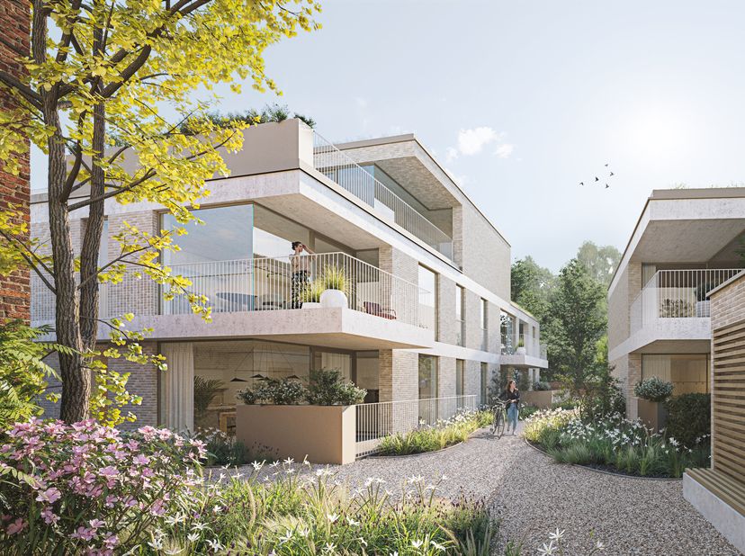 Dans le centre historique de Maaseik, dans la Boomgaardstraat, De Bóngert, un nouveau projet de construction exclusif comprenant 18 appartements de ha