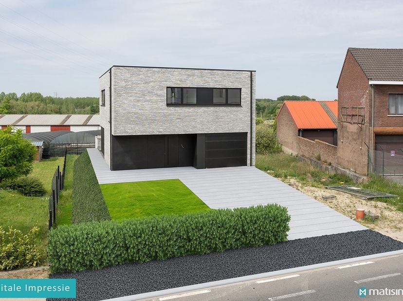 MODERNE NIEUWBOUWWONING MET 3 SLAAPKAMERS, INPANDIGE GARAGE EN VOLLEDIG ONDERKELDERD VLAKBIJ HET CENTRUM VAN BILZEN&lt;br /&gt;
&lt;br /&gt;
***Bekijkt U deze won