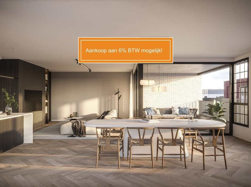 Dit unieke nieuwbouwproject &quot;JUNE&quot;, bestaande uit 2 gebouwen, zal worden gerealiseerd op de site van de oude Melkerij te Putte op wandelafstand van wi