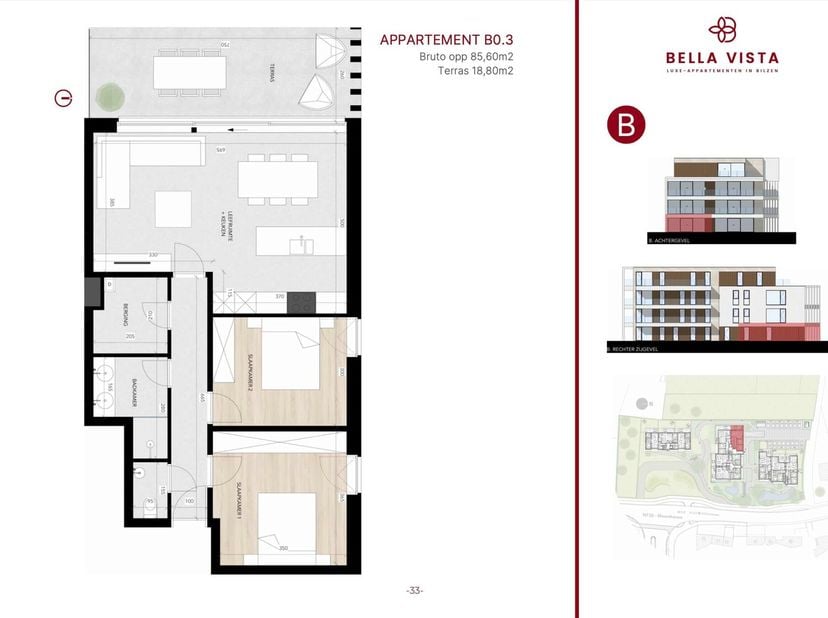 Welkom in Residentie BELLA VISTA te Bilzen (Meershoven). &lt;br /&gt;
&lt;br /&gt;
Hier stellen we U vandaag graag een appartement voor, gelegen op de gelijkvloer