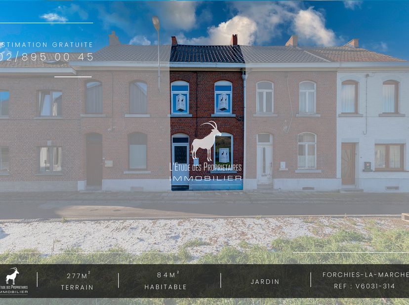 L&#039;ETUDE DES PROPRIETAIRES stelt u voor dit mooie huis 2 fronten te huren in de regio van Forchies-la-Marche&lt;br /&gt;
Deze is als zodanig samengesteld:&lt;br