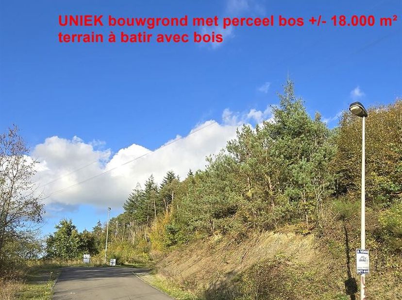 IMMOHALI vous propose à la vente un terrain unique de TERRAIN CONSTRUCTIBLE avec TERRAIN FORESTIER en zone récréative à Durbuy +/- 18 092 m² dans un c