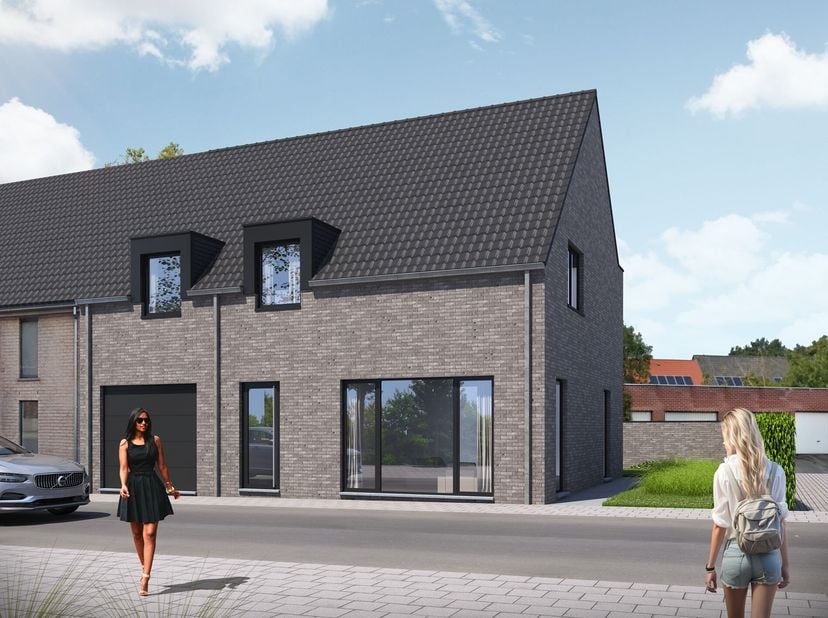 INDELING VAN DE WONING&lt;br /&gt;
GELIJKVLOERS&lt;br /&gt;
- Inkomhal- Gastentoilet- Leefruimte met open keuken- Trap naar boven- Berging/wasplaats- Inpandige ga