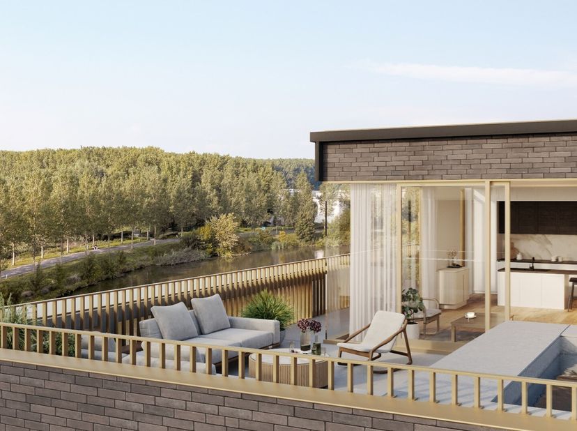 Pour ceux qui rêvent d&#039;un logement unique dans un endroit exceptionnel, vivre exclusivement avec vue sur la Lys à Astene, entre Sint-Martens-Latem et