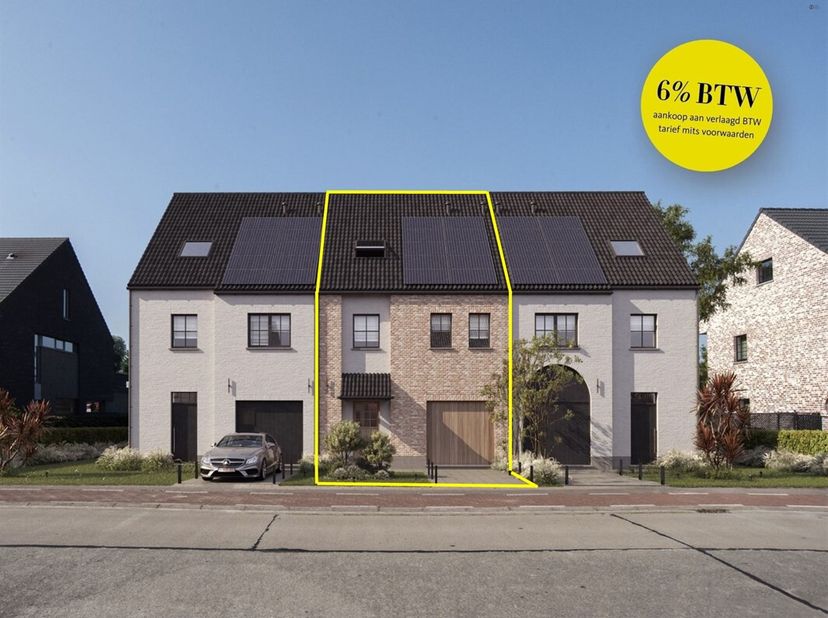 Ruime gesloten bebouwing met mogelijkheid tot 5 slaapkamers&lt;br /&gt;
Het project bestaat uit 2 half open en 1 gesloten woning, opgebouwd in pastorale sti