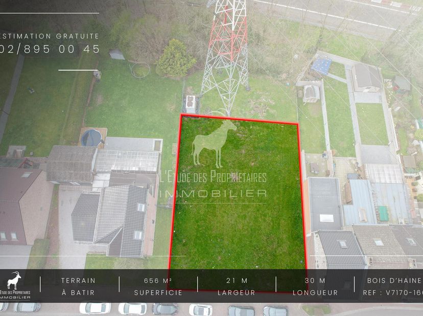Agentschapreferentie: v7170-166&lt;br /&gt;
Wij bieden u dit prachtige perceel van +/- 656m² gelegen in de regio BOIS-D&#039;HAINE dicht bij alle gemakken.&lt;br /&gt;