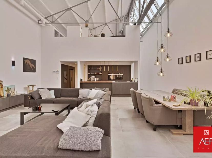 Deze loft van 233m² (exclusief oppervlakte terras van 27m², waarde vermeld in EPC) bevindt zich in het BEN-project &quot;La Corbeille&quot;. BEN staat voor bijn